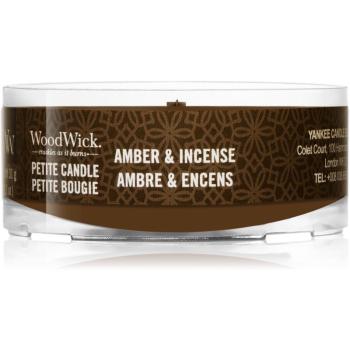 Woodwick Amber & Incense lumânare votiv cu fitil din lemn 31 g