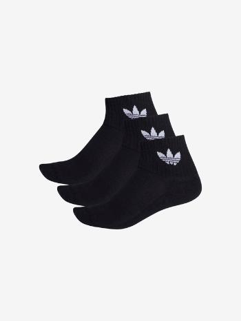 adidas Originals Set de 3 perechi de șosete Negru