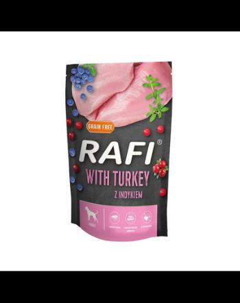 RAFI hrana umeda din curcan, afine, merisor pentru caini 500 g