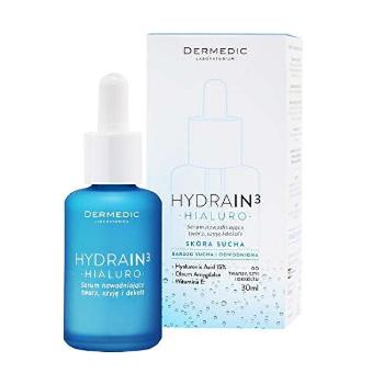 DERMEDIC Ser pentru piele hidratantă pentru pielea uscată deshidratată Hydrain3 Hialuro 30 ml