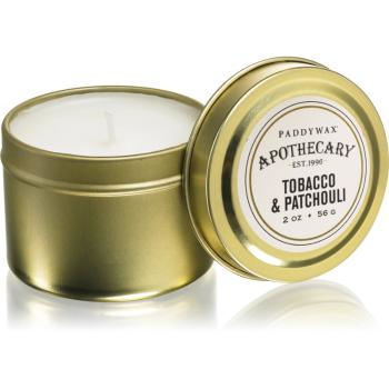 Paddywax Apothecary Tobacco & Patchouli lumânare parfumată  în placă 56 g