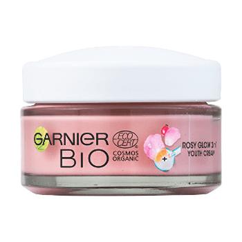 Garnier Cremă de zi Bio Rosy Glow 3 în 1 (Youth Cream) 50 ml