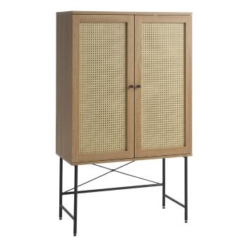 Dulap în culoare naturală cu aspect de lemn de stejar 80x135 cm Pensacola – Unique Furniture