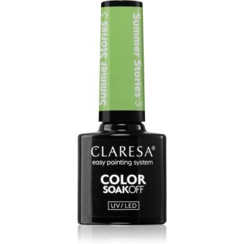 Claresa SoakOff UV/LED Color Summer Stories lac de unghii sub forma de gel culoare 3 5 g