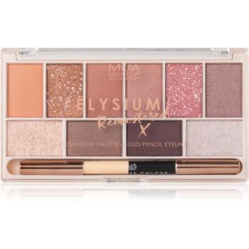 MUA Makeup Academy Elysium Remastered Paleta ochi umbre cu 10 nuante duo 17 g