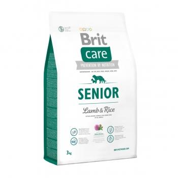 BRIT Care Senior S-XL, Miel cu Orez, hrană uscată câini senior, 3kg