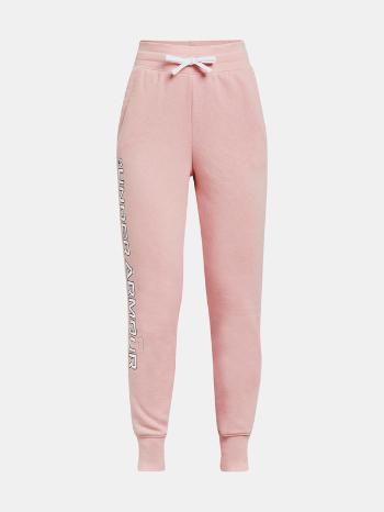 Under Armour Rival Fleece Pantaloni de trening pentru copii Roz