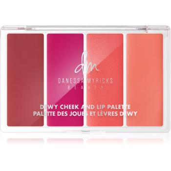 Danessa Myricks Beauty Dewy Cheek & Lip Palette paleta pentru fata multifunctionala faciale culoare Dew It Flirty 25 g