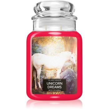 Village Candle Unicorn Dreams lumânare parfumată  (Glass Lid) 602 g