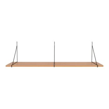 Raft în culoare naturală cu aspect de lemn de frasin 120 cm Chiba – House Nordic