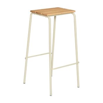 Scaune de bar bej/în culoare naturală 2 buc. (înălțime șezut 76 cm) Stilt – Hübsch