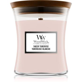 Woodwick Sheer Tuberose lumânare parfumată 275 g