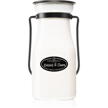 Milkhouse Candle Co. Creamery Berries & Cream lumânare parfumată Milkbottle 227 g