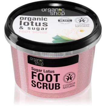 Organic Shop Organic Lotus & Sugar exfoliant din zahar pentru picioare 250 ml