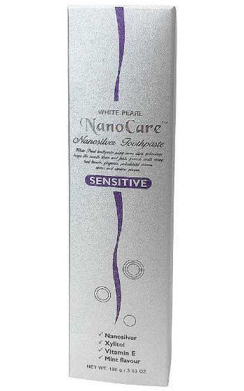 VitalCare Pastă de dinți ( White Pearl Nano Care Silver Sensitive Toothpaste) 100 g