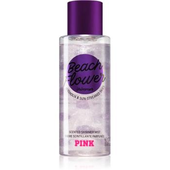 Victoria's Secret PINK Beach Flower Shimmer spray pentru corp cu particule stralucitoare pentru femei 250 ml