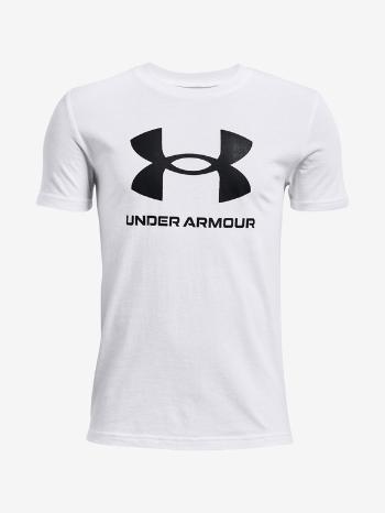 Under Armour Sportstyle Logo Tricou pentru copii Alb