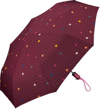 Esprit Umbrelă pliabilă pentru femei Easymatic Light confeti Dots marron banner 53318