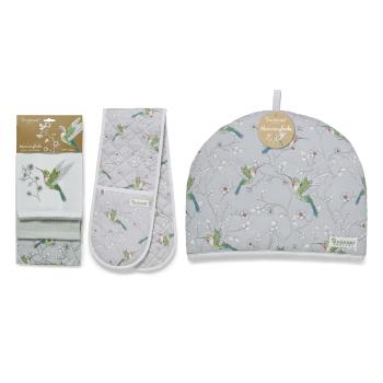 Set cu prosoape, mănușă de bucătărie și capac de ceainic 5 buc. Hummingbirds – Cooksmart ®