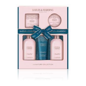 Baylis & Harding Set de îngrijire corporală Ulei de jojoba, vanilie și de migdale 5 buc