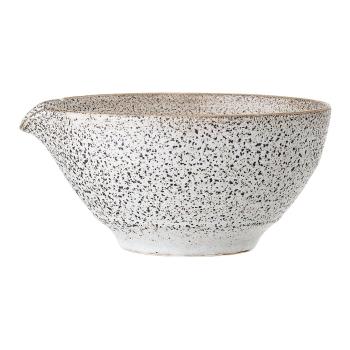 Bol din gresie ceramică Bloomingville Thea, ø 16,5 cm, alb-gri