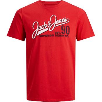 Jack&Jones PLUS Tricou pentru bărbați JJELOGO 12182502 True Red XXL
