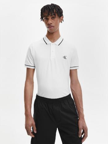 Calvin Klein Jeans Polo Tricou Alb