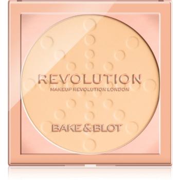 Makeup Revolution Bake & Blot pudra de fixare culoare Banana Light 5.5 g