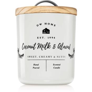 DW Home Farmhouse Coconut Milk & Almond lumânare parfumată 428 g