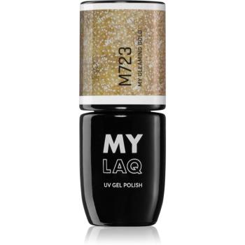 MYLAQ UV Gel Polish lac de unghii sub forma de gel culoare My Gleaming Gold 5 ml