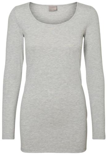 Vero Moda Tricou pentru femei VMAXI Regular Fit 10152908 Light Grey Melange XS