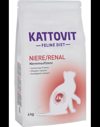 KATTOVIT Feline Diet Niere/Renal hrana uscata dietetica pentru pisici cu afectiuni renale 4 kg