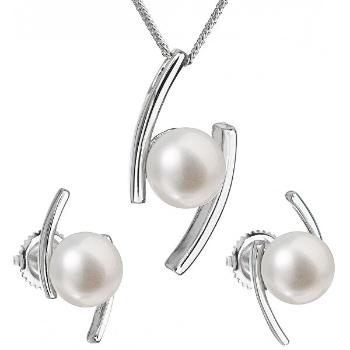 Evolution Group Set de bijuterii din argint cu perle reale Pavona 29039.1 (cercei, lanț, pandantiv)