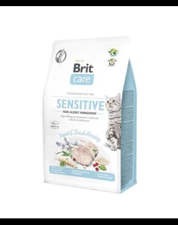 BRIT Care Cat Grain-Free Insect &amp; Herring Sensitive hrana uscata pisici adulte cu tract digestiv sensibil, cu insecte si hering 2 kg