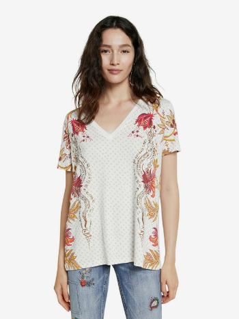 Desigual TS Praga Tricou Alb