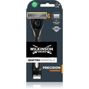 Wilkinson Sword Quattro Precision Trimmer Aparat de ras + rezervă lame 1 buc