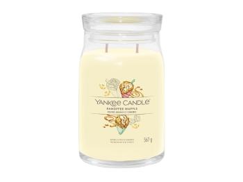 Yankee Candle Lumânare aromatica Signature sticlă mare Banoffee Waffle 567 g