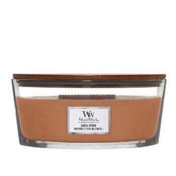 WoodWick Lumânare parfumată navă Santal Myrrh 453,6 g