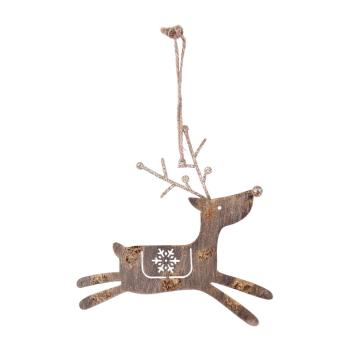 Decorațiune suspendată pentru bradul de Crăciun Ego Dekor Reindeer, înălțime 15 cm