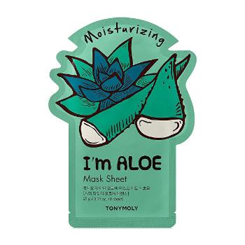 Tony Moly Mască hidratantă din pânză  I`m Aloe (Moisturizing Mask Sheet) 21 ml