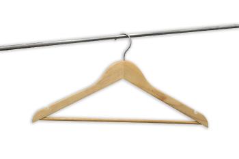 Potrivite pentru haine cu bretele - lemn - Mărimea 3 bucati, 44,5 x 24,5 cm