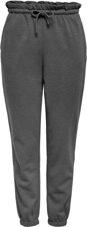 ONLY CARMAKOMA Pantaloni de trening pentru femei CARLESS LIFERegular Fit 15244044 Dark Grey Melange XL/XXL