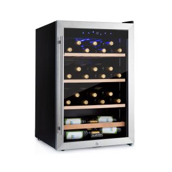 Klarstein Vinamour 48 Uno, frigiderul pentru vin, 128  litri, 3 rafturi, 4 - 18 °C, oțel inoxidabil