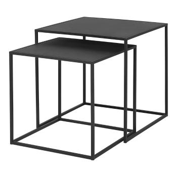 Măsuțe de cafea negre 2 buc. din metal 40x40 cm Fera – Blomus