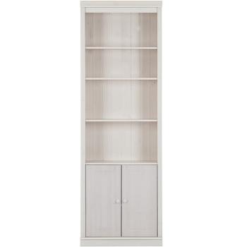 Bibliotecă albă din lemn de pin 74x223 cm Anita – Støraa