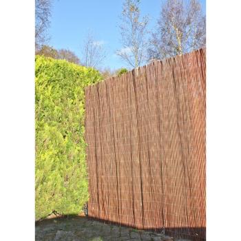 Paravan pentru balcon în culoare naturală din răchită 300x200 cm – Garden Pleasure