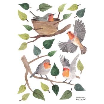 Folie cu stickere 30x42 cm Robins Redbreast – Lilipinso