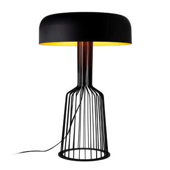 Veioză neagră cu abajur din metal (înălțime 57 cm) Fellini – Opviq lights