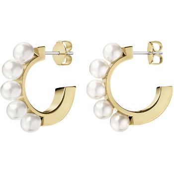 Calvin Klein Cercei placați cu aur cu perle Swarovski Circling KJAKJE140100