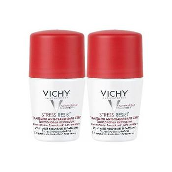 Vichy Antiperspirant roll-on împotriva transpirației excesive(Stress {{Resist 72H)} 2 x 50 ml